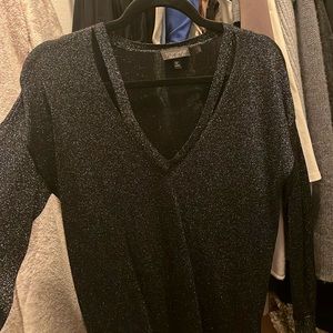 Topshop glitter long sleeve
